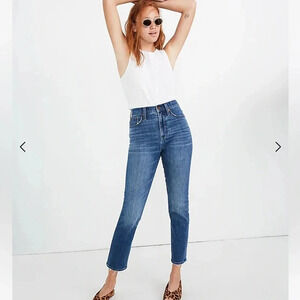 Madewell The Perfect Vintage Crop Jean in Cassie Wash